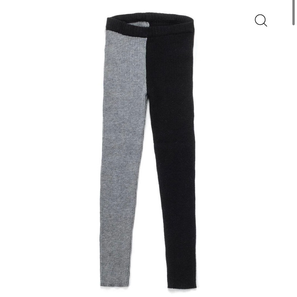 nununu Black and Gray Kids Leggings